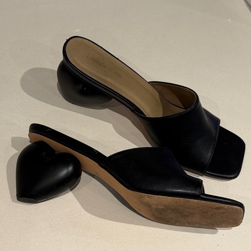 Lemonade The BubbleHeart Chunky Sandal heart heels  shoes 10